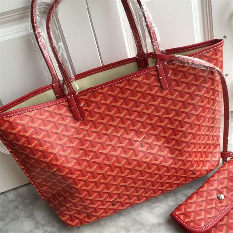 goyard mini bag red|Goyard small tote bag.